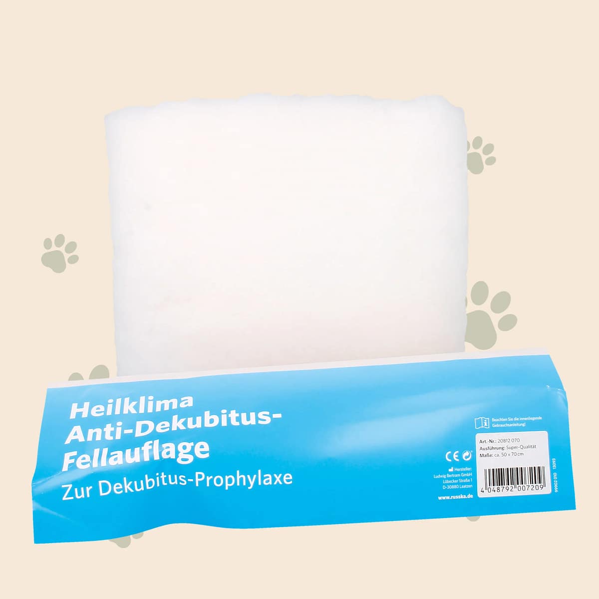 Weiches Kuschelfell für Tiere, 50x70 cm